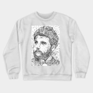 GEORGES BIZET black and white pencil portrait .1 Crewneck Sweatshirt